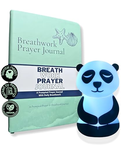 Spiritual Serenity Kit: Guided Prayer Journal & Peaceful Panda Breathing Buddy Bundle