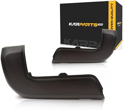 For Toyota Tacoma Bumper End 2016-2023 Driver and Passenger Side Pair/Set | Rear | Paint to Match | Plastic | End Cap | Excludes Holes for Parking Assist Sensors | TO1104133 + TO1105133