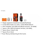 GEEKVAPE Aegis Legend 5 Kit - 200W Legend 5 Box Mod 5 Modes Vape avec GeekVape Z Sub Ohm Tank 5 Réservoir 7ml Z0.4XM + Z0.2XM Coil, Sans Batteries, sans nicotine