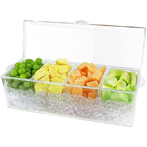 Estilo 4 Section Condiment on Ice, Clear (1-(Pack)) Cover