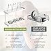 Bottle Drying Rack for Kitchen Countertop - 2 Tiers Cups Storage Stand with Drainage, Space Saving Water Bottle Drying Rack with Removable Receving Tray, for All Kinds of Bottles and Cups