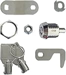 2 Pack Toolbox Lock 5/8" Tubular Cam Replacement Lock Cam Keyed Alike avec 4 Clés