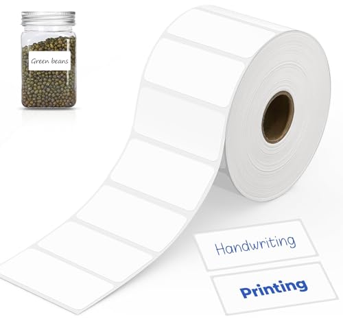 ilauke 1000 Self Adhesive Address Labels, Sticky Stickers Mailing Labels on a Roll Sticky Labels Price Stickers 90mm x 40mm