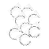 ERINGOGO ギターリングフラワー サウンドホールステッカー アコースティックギター用耐久性デザイン 簡単取り付け クラシックギターの装飾用 8個セット