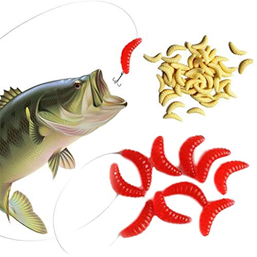 Ogquaton, 50 esche artificiali in morbido silicone...