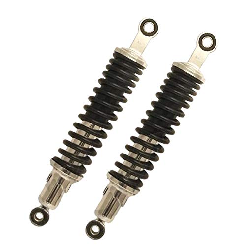 Stoßdämpfer Federbein Set Schwarz 395 mm SHOCK ABSORBER passend für Mofa, Moped, Mokick, KKR Universal