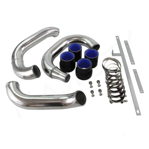 Tubo Admisión Aire Para 1996 1997 1998 1999 2000 Para Mitsubishi Para Lancer Para EVO 4 5 6 CP9A 4G63 Kit De Tubería Intercooler Mejorada Toma Aire(Negro)