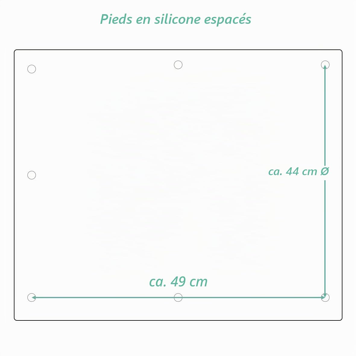 Zeller 26284 Plaque de recouvrement Verre Noir 56 x 50 x 0,8 cm