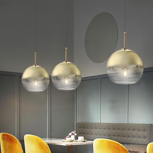 Lampe suspendue en verre dégradé pour illuminer votre table - 3