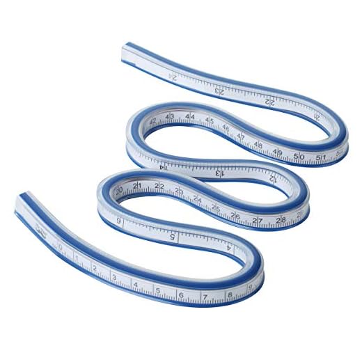 Mr. Pen- Ruler, Flexible Curve Ruler, 24 Inch Ruler, Rulers for Drawing and Sewing, Curve Ruler, Curved Ruler, Bendable Ruler, Flexible Curve Template, Flexi Curve, Flexible Ruler for Engineering