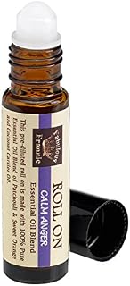 Calm Anger Pre-Diluted Essential Oil Blend Roll-On 10ml 100% Pure. Undiluted Essential Oil Therapeutic Grade Amber Glass Bottle with Convenient and ready-to-use roll-on applicator