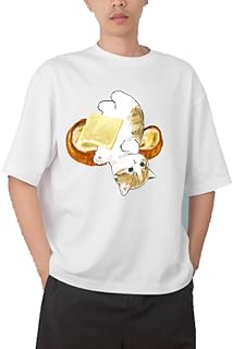 Youth black white oversize fit t-shirt kitty kitten kawaii cute cat 128