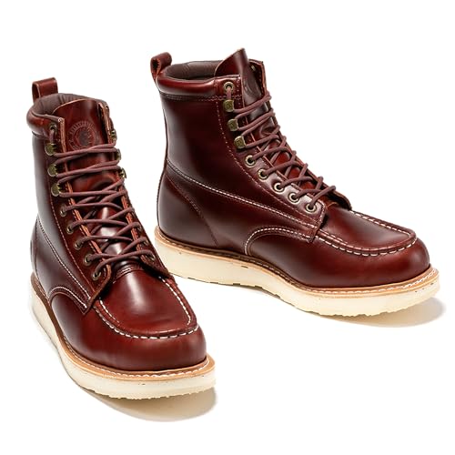 ROCKROOSTER Norwood Moc Toe Soft Toe Anti-Fatigue Work Boots for Men Comfortable, Durable, SAP6002