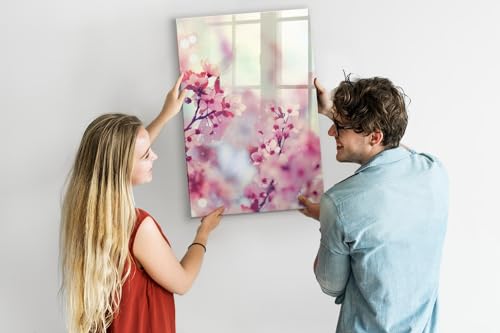 Tableau verre magnétique mural feutre effaçable aimants 60x90 - 3