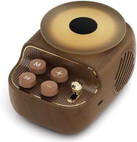 Mini Bluetooth Speaker with HD Sound, Portable Bluetooth Speaker with Night Light
