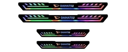 ダイハツ 車用 サイドステップガード 車用ドアモール 前後席4点セット スカッフプレート 車ドア保護 ダイハツ ハイゼット ロッキーアトレー タフト キャンパス ウェイク 全シリーズ対応 ドアガードステッカー スカッフプロテクトシート キズ防止 汚れ防止