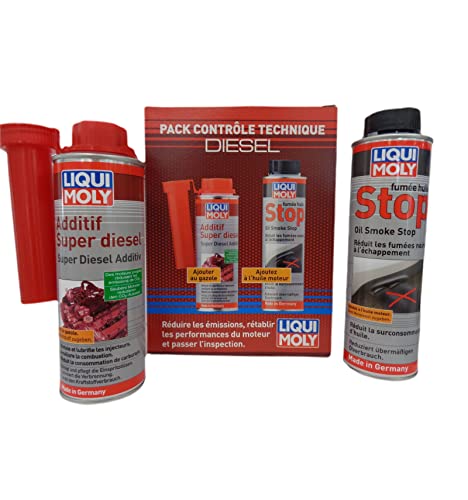 Additif pack contrôle technique diesel Liqui Moly traitement nettoyant antipollution
