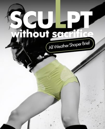 Image of PINQ POLKA Tummy Tucker High Waist Shaper Brief Panty Women, Underneath Belly Fat Control Shapewear All Weather, Breathable Lace