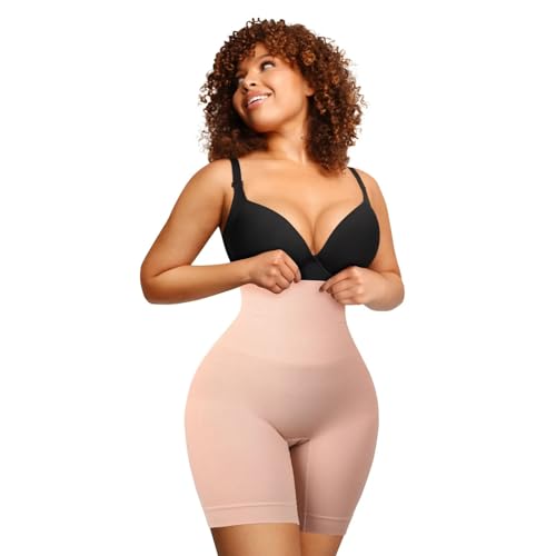 Image of Tummy Control Shapewear for Women, High Waisted Body Shaper Shorts Butt Lifting Panties Under Dress (Fit 28 to 38 Inch)