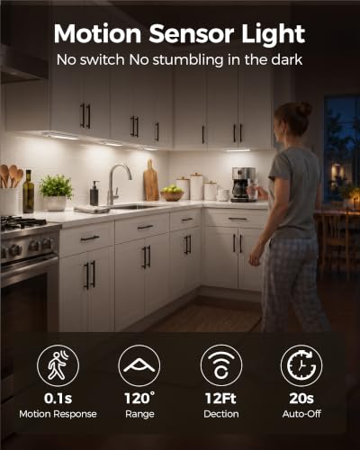 EZVALO Under Cabinet Lighting with Charging Station, Motion Sensor Light - image 2