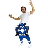 QUALITATIV HOCHWERTIGES POWER RANGER HUCKEPACK KOSTÜM: Beinhaltet Huckepack Kostüm mit Beinen zum selbst befüllen.