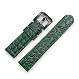 TW Steel Marc Coblen LB_DG_K_B Bracelet de montre en cuir croco Vert foncé 22 mm