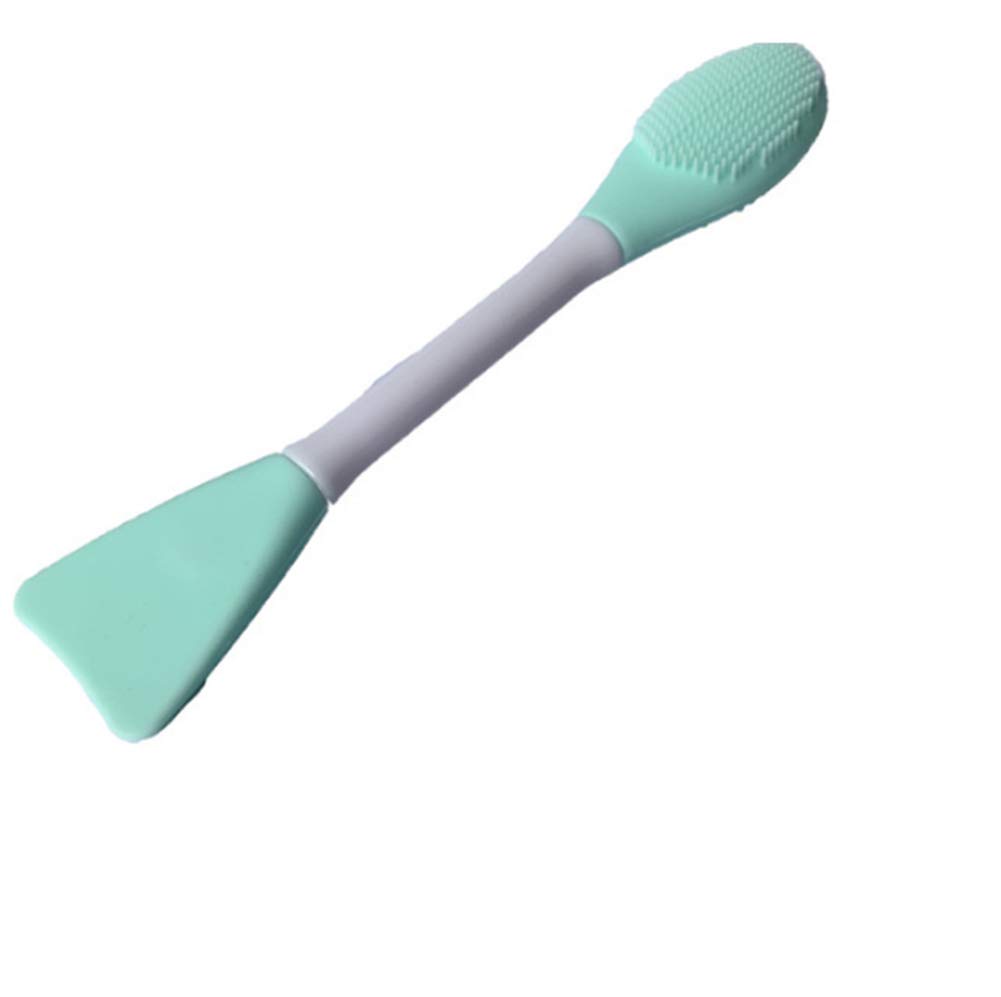 AKOAK 1 Pack Silicone Facial Mask Brush Double Head Beauty Cleaning Brush Multi-Function Clean Black Brush Beauty Makeup Brush Tool