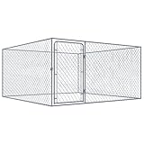 🐶【GRAND ESPACE VENTILÉ】Ce chenil polyvalent est un excellent paradis de jeu en plein air pour vos chiens ! La grande cage pour chien offre un grand espace d'exercice tandis que la paroi en treillis métallique en acier aide à prévenir les accidents inattendus tout en permettant la ventilation.