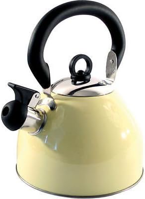 Home Cordless 2.5L Stainless Steel Light Weight Whistling Kettle with Traditional/Retro Spout for Hob or Stove Top - Metallic Purple - by Guilty Gadgets
