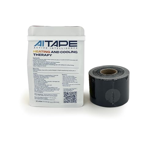 Image of AI Tape Heating & Cooling Therapy - Dual Action Kinesiology Tape with Menthol for Muscle & Joint Pain Relief | Precut Athletic Tape for Back, Shoulder, Knee, Recovery - 20 Strips