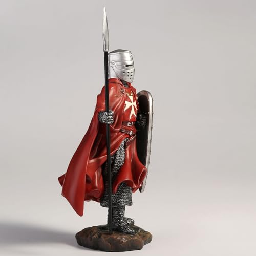 Estatua Decorativa Caballero Maltés con Lanza y Escudo miniatura 7