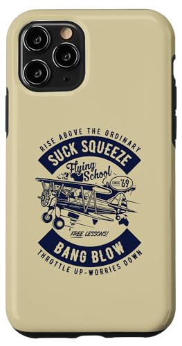 Funny Suck Squeeze Bang Blow Aviation �r���e�[�W�X�^�C���f�U�C�� �X�}�z�P�[�X iPhone 11 Pro �p