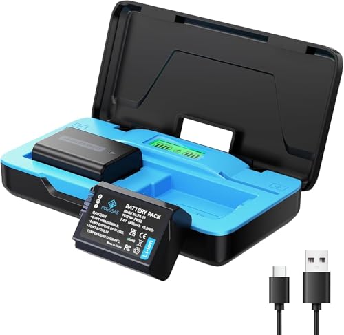 POEOSAS NP-FW50 Battery & USB-C Charger for Sony A7 Series