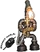 easy2cook E2С-Loft Handmade Lamp- Steampunk Industrial Style- Pipe Desk Light with Dimmer - Robot Flametrooper