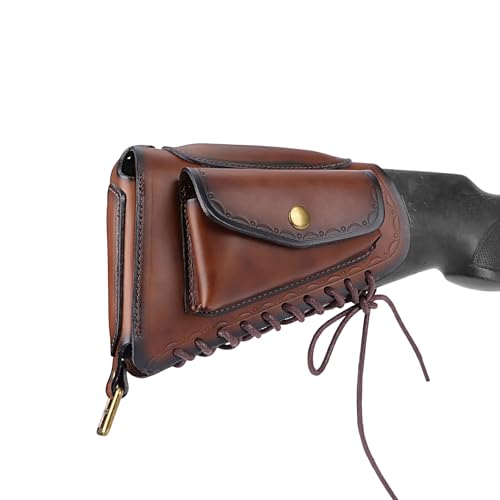 TOURBON Leather Cheek Rest with Pouch