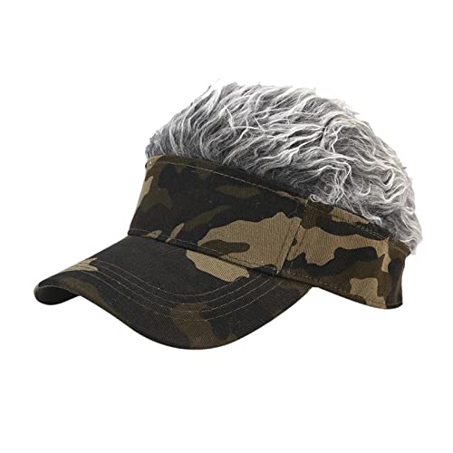 NC Peruca Peruca Chapéu Engraçado Chapéu de Beisebol ajustável Tampas de Golfe Novidade Boné de Beis