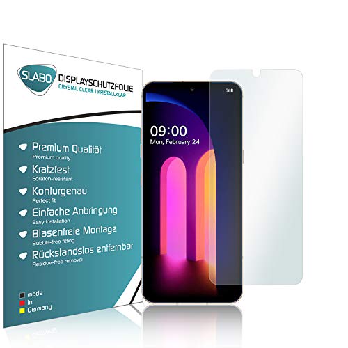 Slabo 4 x Bildschirmschutzfolie für LG V60 ThinQ (5G) Bildschirmfolie Schutzfolie Folie Zubehör Crystal Clear KLAR