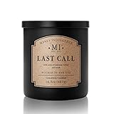 Manly Indulgence Last Call Jar Candle 16.5 oz - Woodsy Vetiver, Oakmoss - Citrus & Spicy Hints - Eucalyptus - Up to 60 Hour Burn - Soy Blend Wax, USA Poured