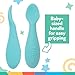 Nuby Silicone Mini Spoons - (2-Pack) Baby-Led Weaning Spoons for Babies - 4+ Months - Aqua