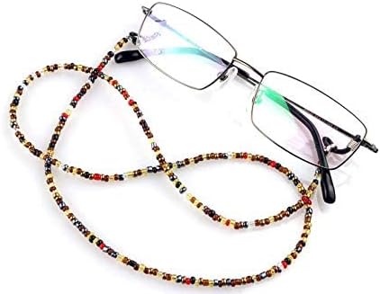 Multi-Colour Beaded Eyeglasses Chain & Necklace | Anti-slip Sunglass Spectacle Retainer Cord Multi-Function 3-4MM