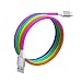 Produktbild USB 3.0 Type C Kabel für Samsung Galaxy Note 10 / Huawei, [1m] Datenkabel Stabil Datenübertragung Hochwertiges Langlebig Schnellladung Ladekabel 5A High Fast Charge Sync Schnellladekabel (Mehrfarbig)