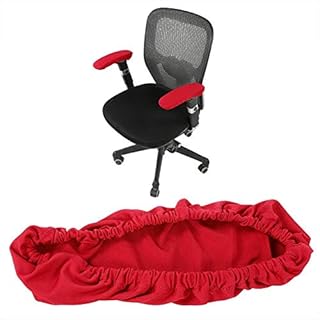 Office Chair Arm Cover Elastic Stretchable Armrest Cover Comfortable Chair Arm Pad Removable Chair Armrest Cover for Home Office and Bar(Red)