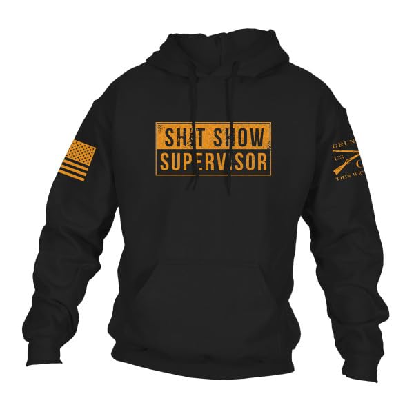 Grunt Style Sht Show Supervisor Hoodie (Medium Black)