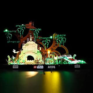 Kyglaring Only LED Lighting Set Lights Set for Lego Star Wars Dagobah Jedi Training Diorama 75330 Model Kit - without Lego Set (Classic Version)