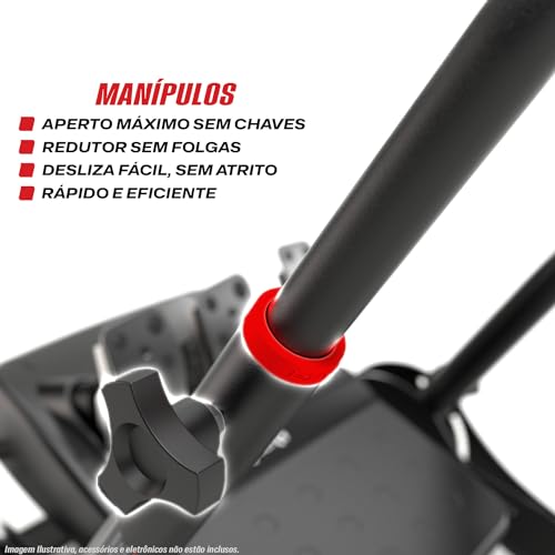 Extreme Simracing Suporte Para Volante Cockpit Simulador SGT Preto - Imagem 8