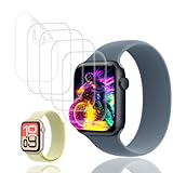 【5枚セット】 対応 Apple Watch Series SE 3 44mm フィルム 【日本旭硝子製】 用 アップルウォッチ series se3 44mm 保護フィルム 柔らかい ケース カバー 耐衝撃 飛散防止 指紋防止 全面保護 極薄 高透過率 高感度タッチ 3D曲面 簡単貼り付け 対応 Series se 3 44mm 保護フィルム