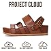 Project Cloud Platform Sandals Women – Strappy Wedges with Comfortable Plush & Soft Insole – Lightweight & Non Slip Platform Sandals for Women 2026 (Proud,CLAY,8)