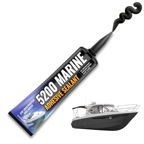 FORTIVO [Black] 5200 Marine Sealant - Fast Cure, High Bond Strength, UV Resistant Underwater 5200