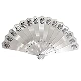 MATÉRIAU: Ventilateur entièrement en acier inoxydable. Acier inoxydable extra-dur de 1,5mm d'épaisseur for les nervures latérales et de 0,7mm d'épaisseur au centre for une meilleure résistance à la déformation. Haute dureté, hypoallergénique, polissage multi-processus, polissage fin et brillance robuste.