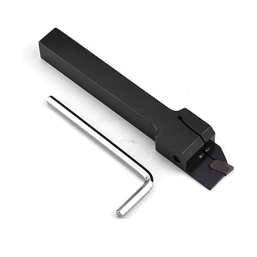 Miniatura 6 de YUFUTOL Soporte de separación de ranurado de torno indexable de 12 "x 12" QA08R-20 con 1 pieza de inserción de carburo GTN-2 Herramienta de corte de